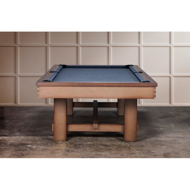 Hank Slate Pool Table with Professional Installation Included, 32.5" H x 91" L x 52" D, Blue