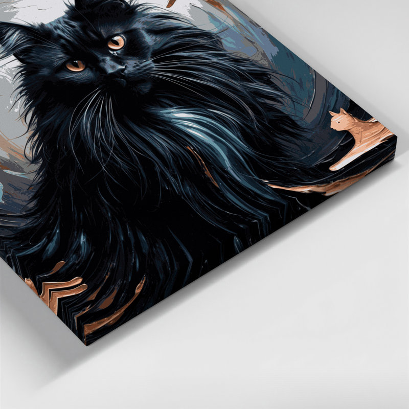 «Cats Chantilly», art mural sur toile Tiffany, H 20 po x l 24 po