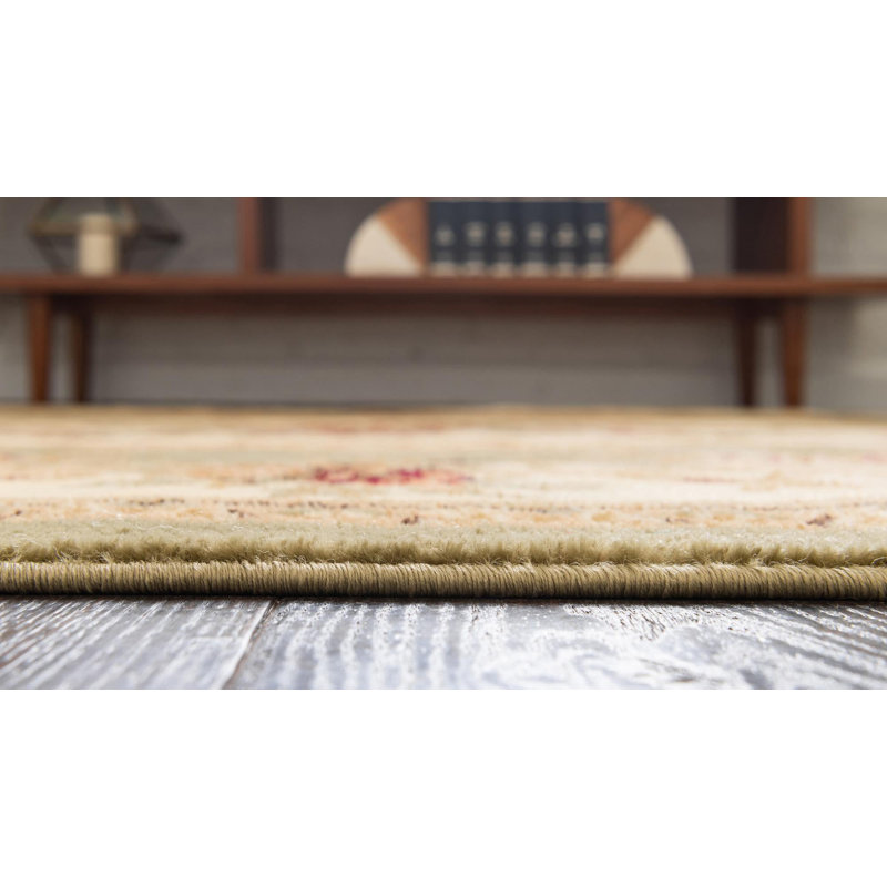 Floral Area Rug, Rectangle 99 x 160cm