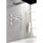 Brushed Nickel Shower With 3 Body Sprays & Handheld, Wall Mounted For Relaxing Bathrooms Waterfall Shower, Handheld In Bathroom