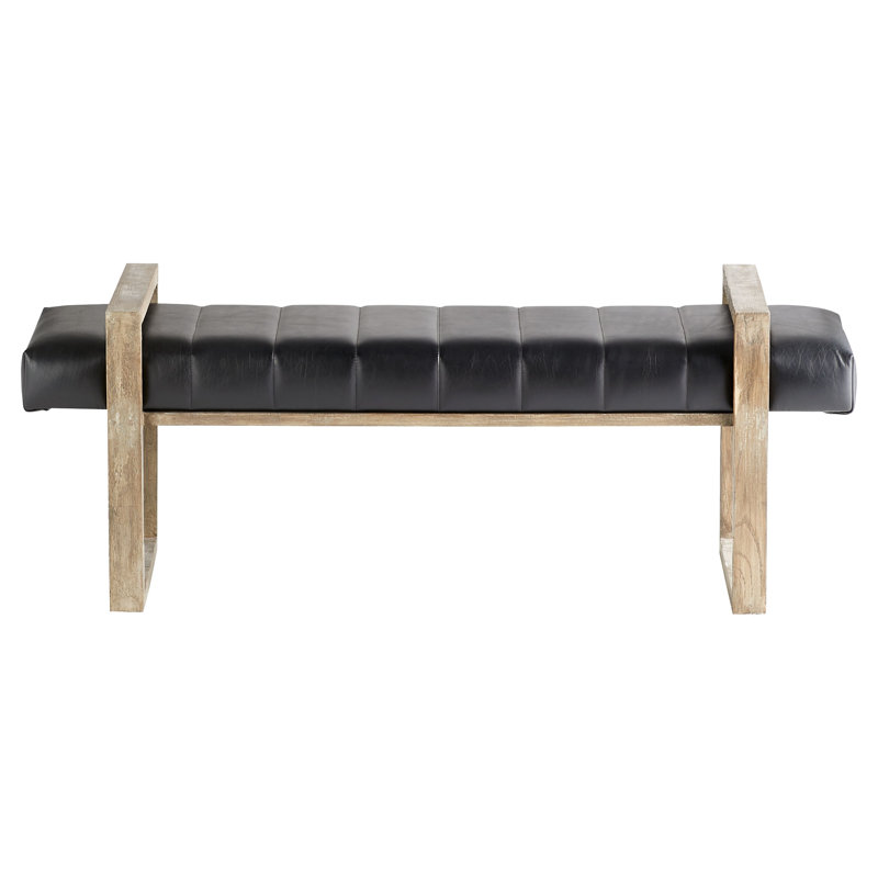 Faux Leather Upholstered Bench