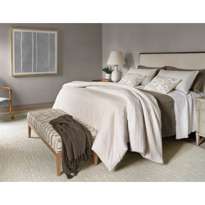 Roark Matelasse Sham, King, Mushroom