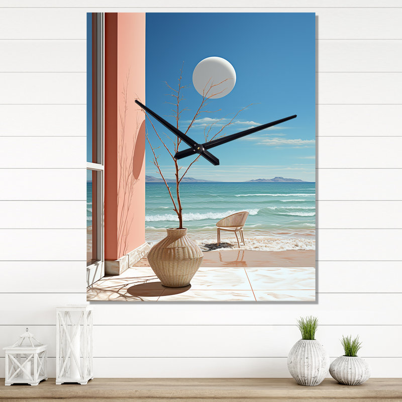 Coastal Dream Simplicity Retreat - Horloges murales côtières, Médium
