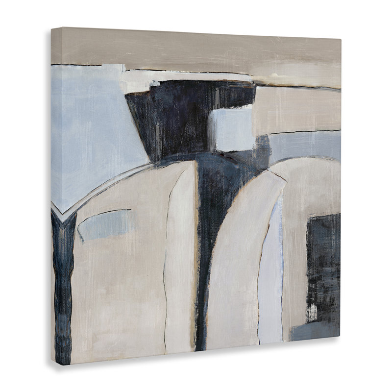  «Southwestern Beige & Grey», art mural sur toile par Jacob Q, H 30 po x l 30 po