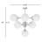 Nedra 10 - Light Steel Sputnik Modern Linear Chandelier-66310501