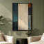 Art mural encadré sur toile - Composition abstraite minimaliste dans des tons bleus et neutres - 16 po x 24 po, 24 po x 36 po-129684780-129684781