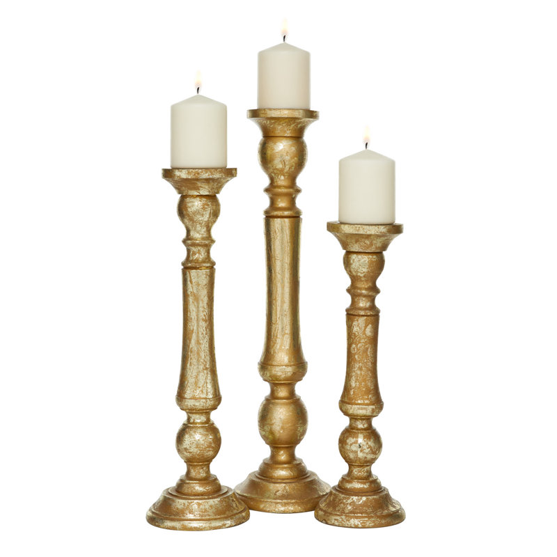 Aubreyann 3 Piece 15" Tabletop Holder Set, Gold