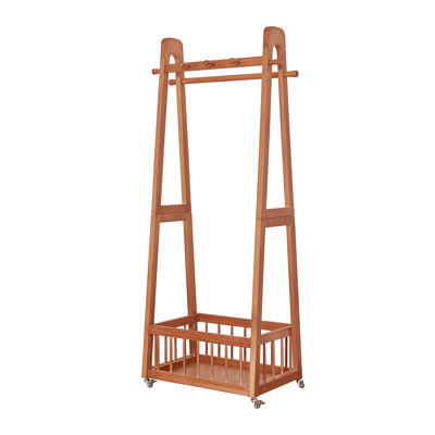 Supports mobiles pour vêtements et vêtements, support classique en bois de pin massif pour chambre à coucher