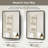 JS Framed Medicine Cabinet Recessed/Surface-Mounted with 3 Glass Adjustable Shelf &  Mirror & Magnetic Catch 16"W x 24"H-1077357085