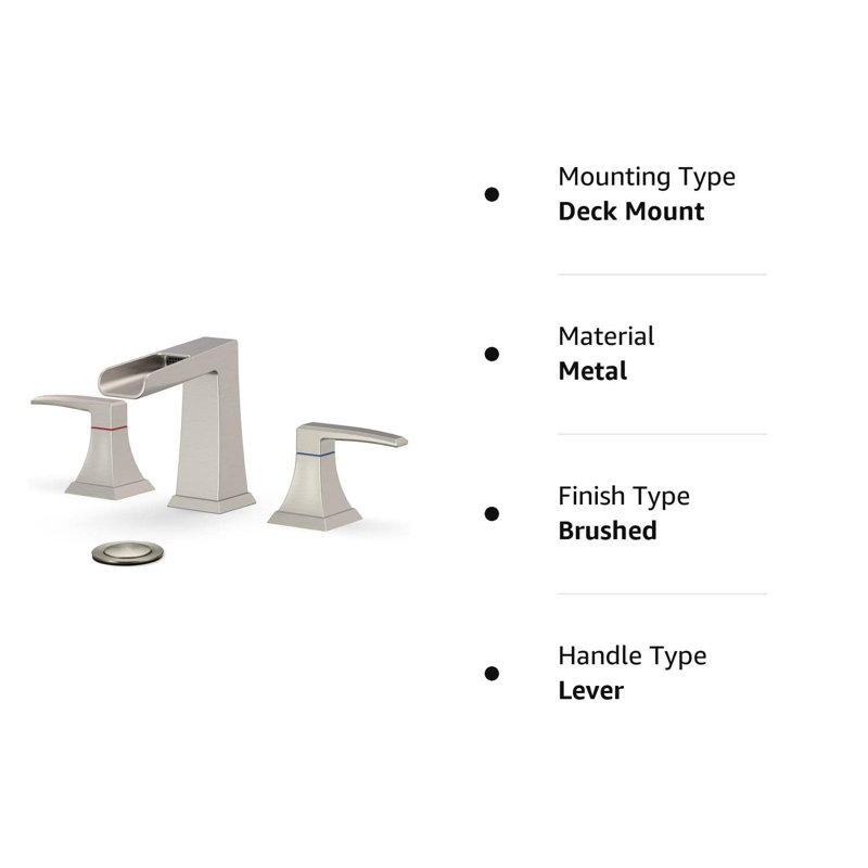 Robinet de salle de bain, Nickel brossé
