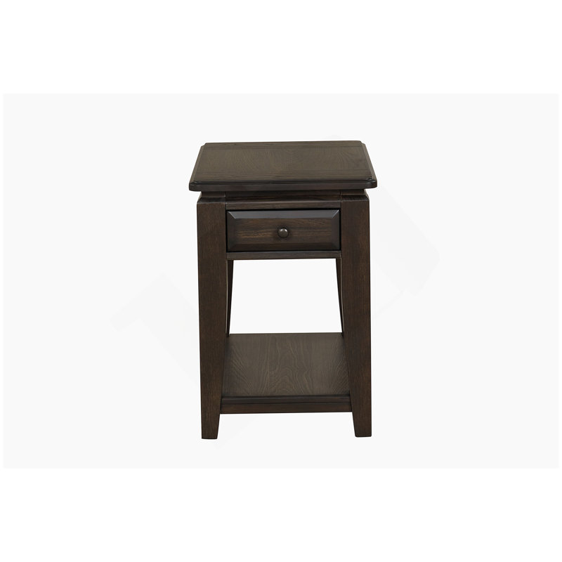 Traditional Chairside Table W/ Storage
