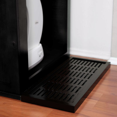 Refined Self Cleaning Litter Box Cabinet-litter Catch Espresso