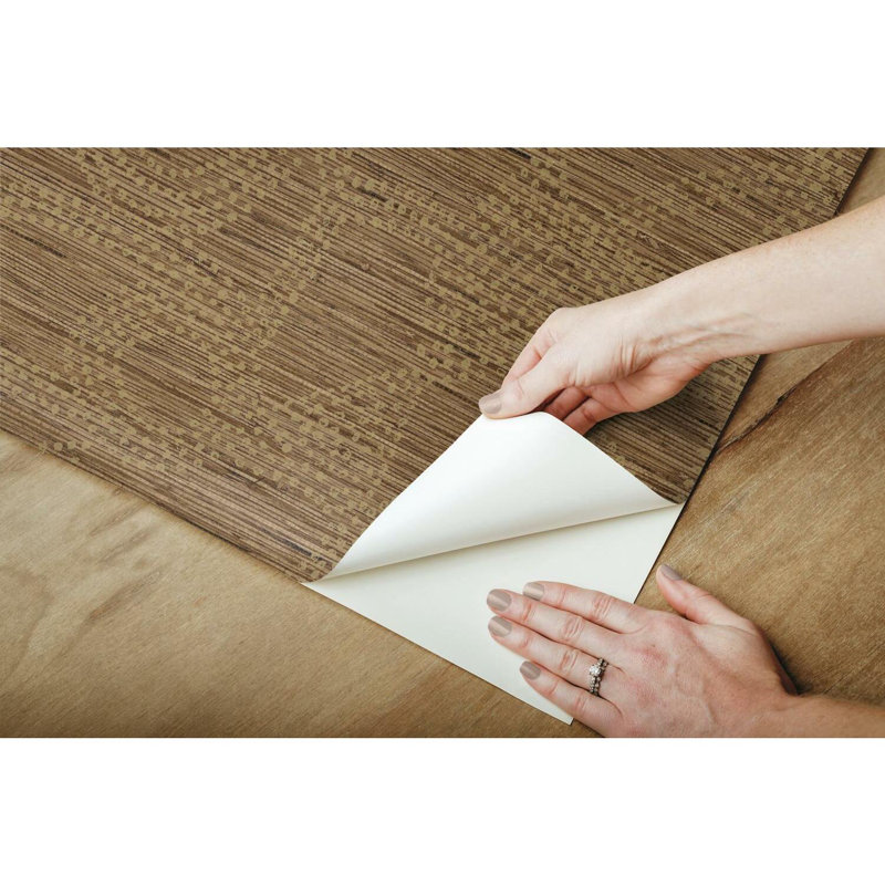 Peel & Stick Abstract Roll, Brown