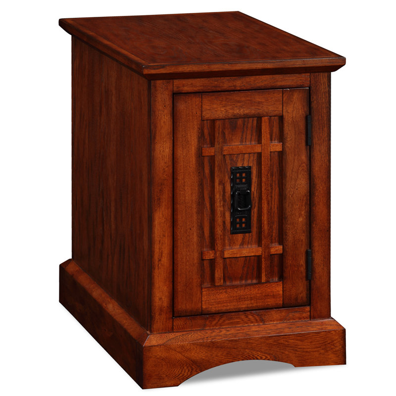 Mission Solid + Manufactured Wood Printer Stand in Mission Oak, 15-Inch