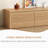 Nordic Style 79'' Long Wooden Tv Stand With 4 Drawers, Large Storage Media Console For Living Room