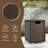 16'' x 16'' Straight PE Wicker Propane Tank Cover