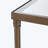 Rectangle Coffee Table With Metal Frame And Tempered Glass Top, A Stylish And Functional Addition To Your Living Space.