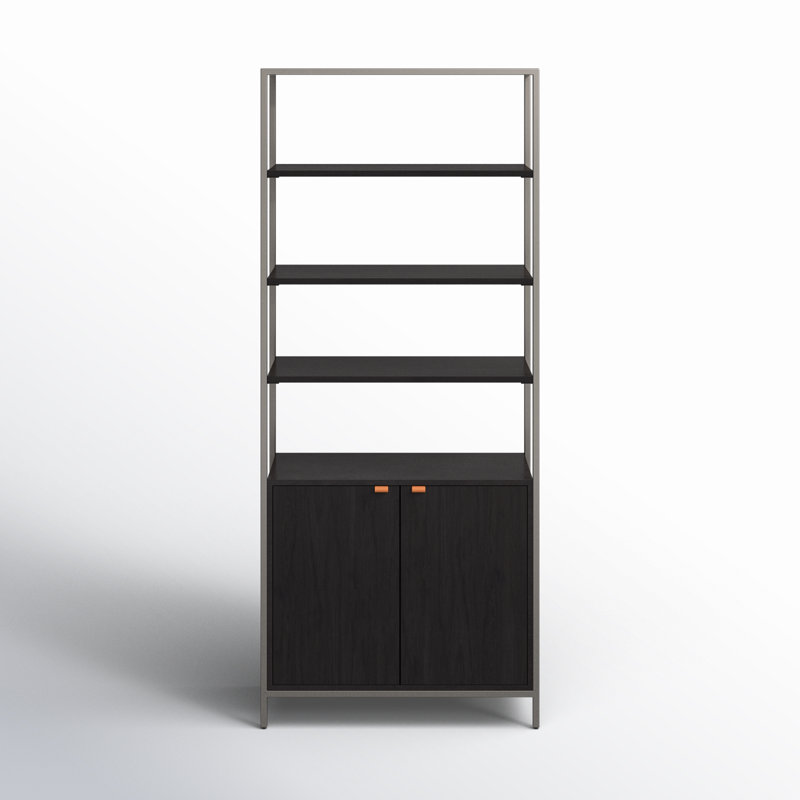 Trey Bookcase, Black Wash
