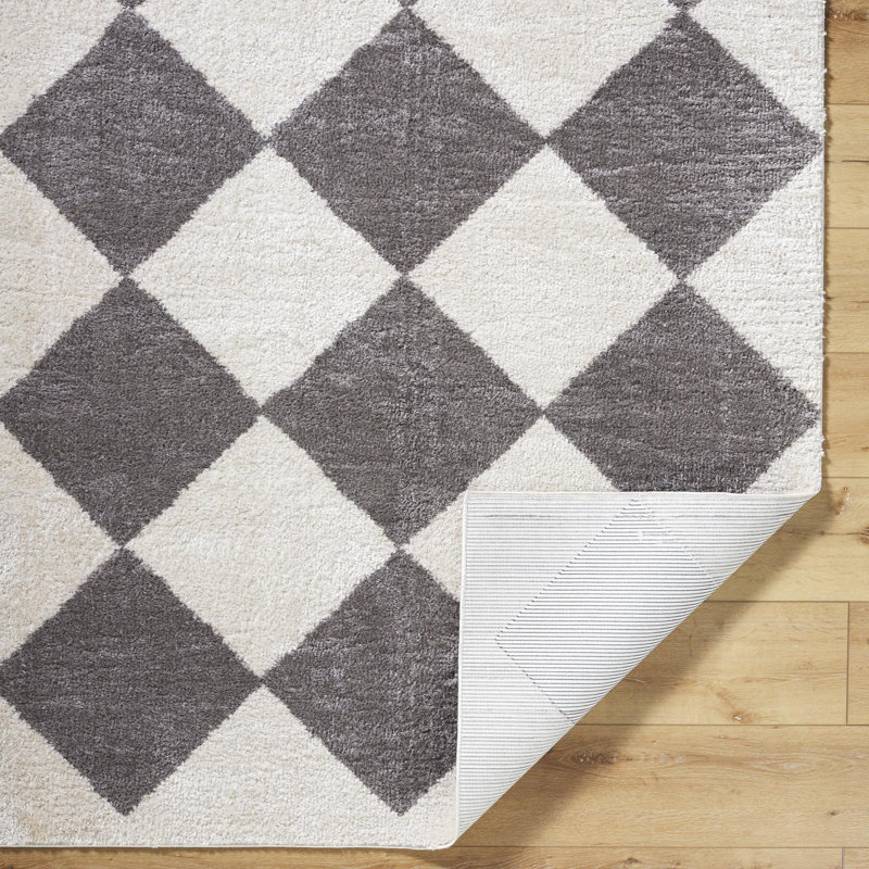 Fossay Shag Area Rug, Rectangle 7'10" x 10'