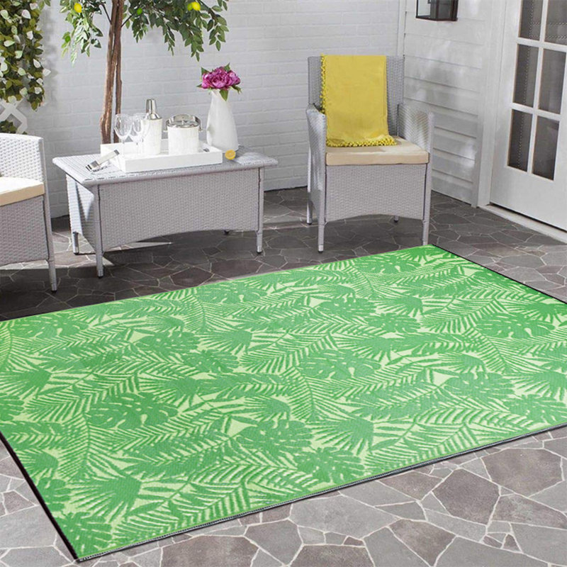Tapis d’extérieur vert Mericle