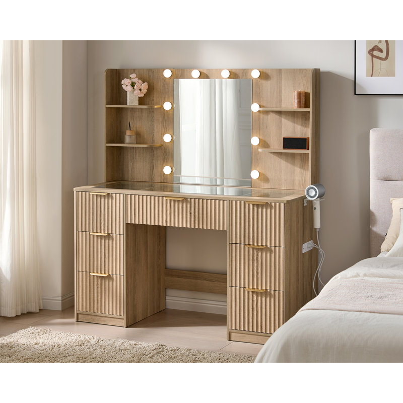 Dressing Table, Beige