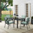 Halles 4 - Person Patio Dining Set with Rectangular Table , Cushions Included-711294040