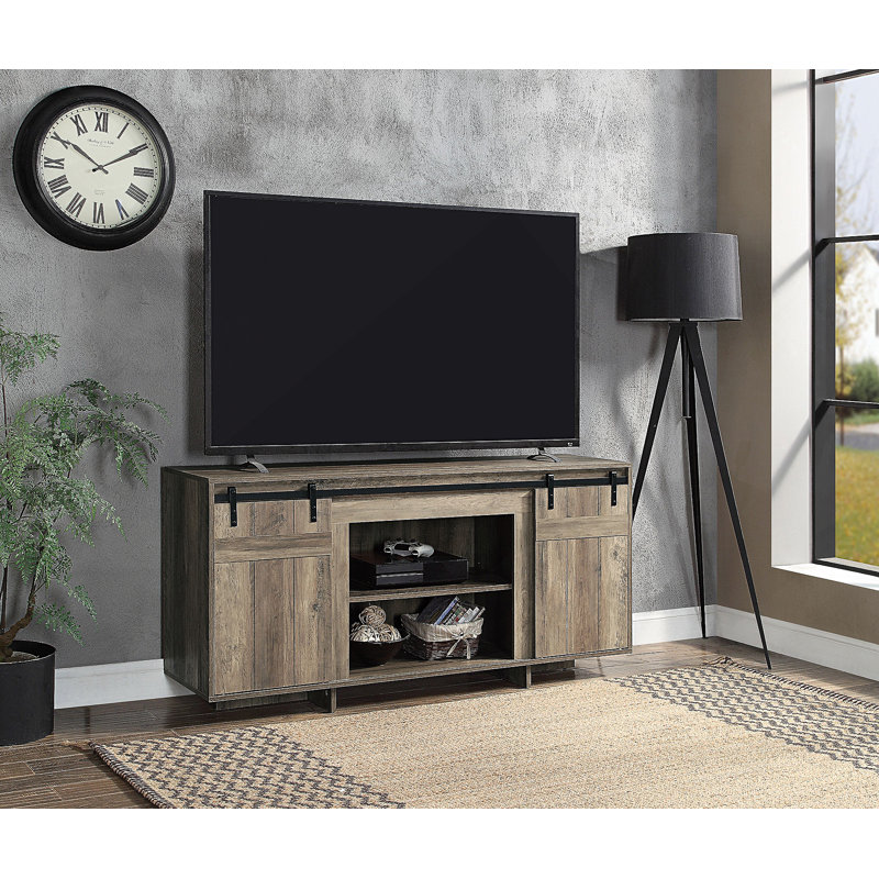 Meuble télé avec finition gris délavé