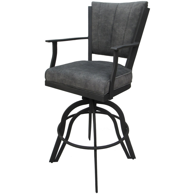 Tabourets de comptoir en métal Custom, Gris, Gris anthracite Outlier, Tabouret de bar (siège d'une hauteur de 30 po)