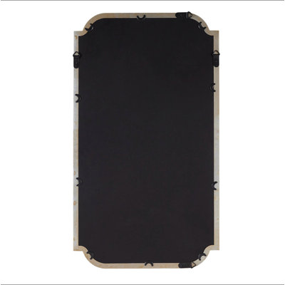 Miroir mural festonné en bois