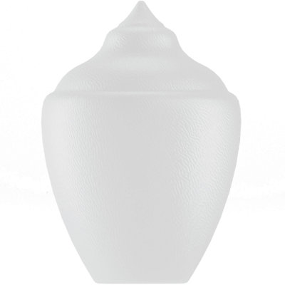 Solus Textured Flame Tip Globe with Fitter Neck or Neckless Opening - No Fixture Included