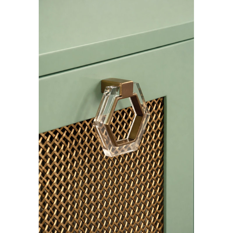 47.5 in. W Buffet Table, Green Lacquer