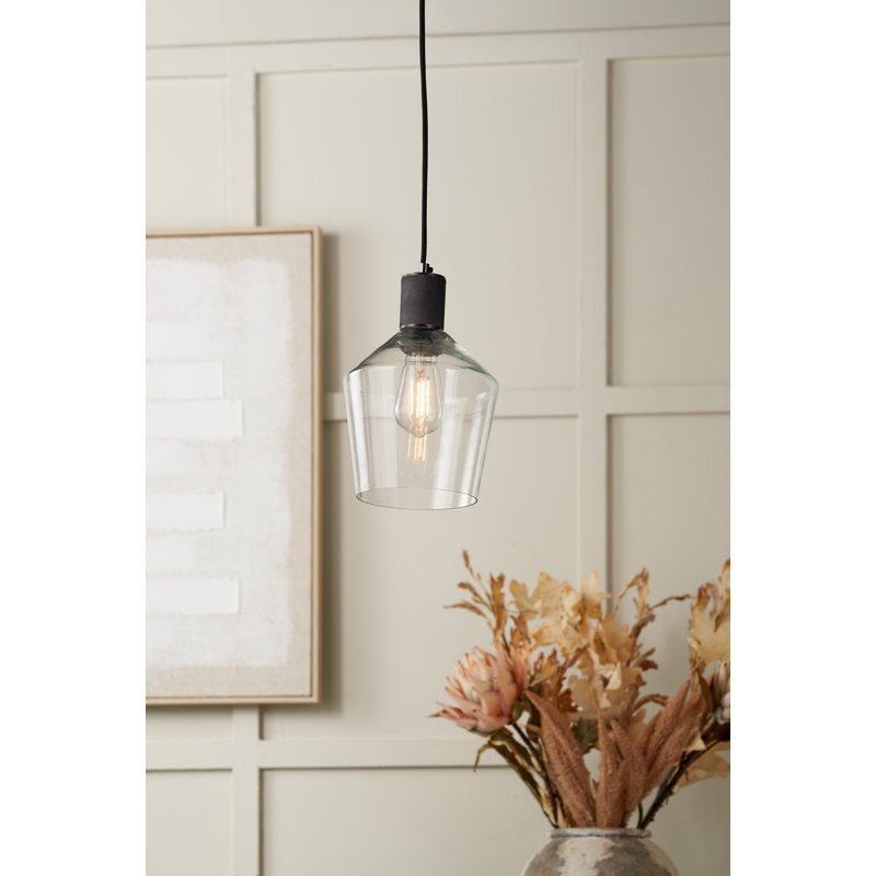 1 - Light Pendant, Antique Brass