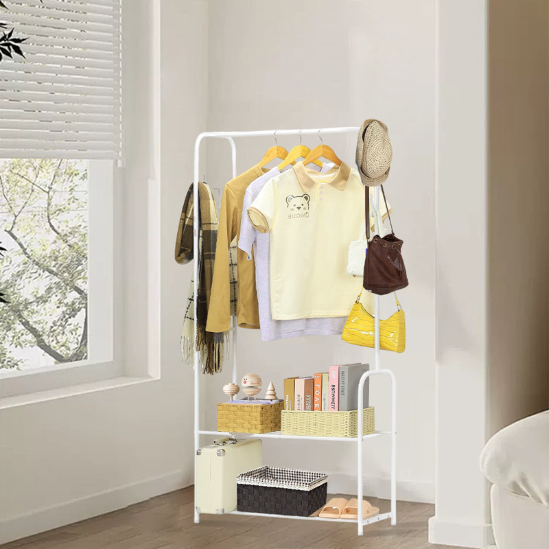 Multi-Functional Hanger For Clothes, Dresses, Coats, Bags, And Shoes, White