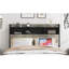 Structure de lit double, structure de lit plateforme en bois, avec rangement et 2 tablettes, pas de bruit, pas besoin de sommiers, outils faciles à assembler, grand espace de rangement sous le lit, gris antique-424204202-424204205