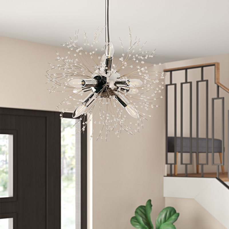 Lustre sphère spoutnik 8 lumières Rupesh