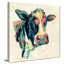 «Expressionistic Cow I V2 (Square)» par Silvia Vassileva, reproduction-561784962-561784963