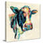 «Expressionistic Cow I V2 (Square)» par Silvia Vassileva, reproduction-561784963-561784962