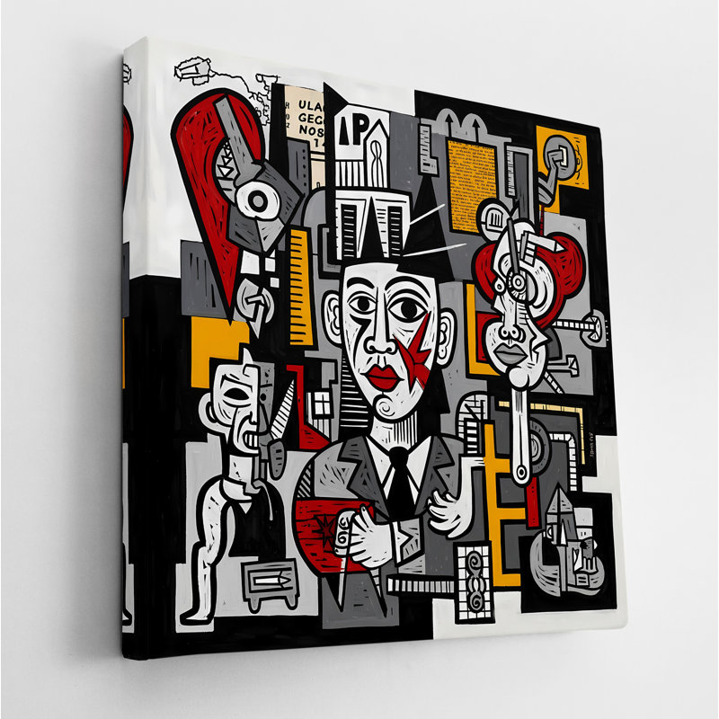 Cubist Conversations, 24" H x 24" W