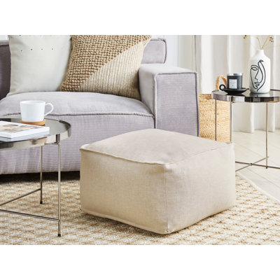 Domari 50cm Wide Square Pouf Ottoman