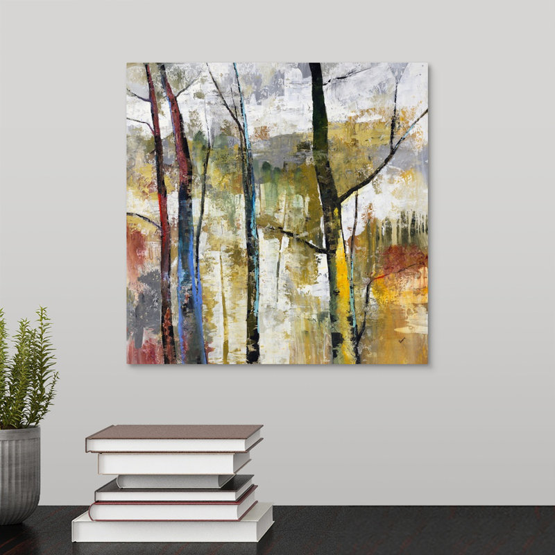 « the landscape-out », peinture sur toile, Toile tendue, H 12 po x l 12 po x p 1,25 po