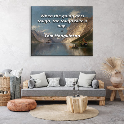Trinx Gallery Wrapped Canvas By Tom Hodgkinson: "When the going gets tough, the tough take a