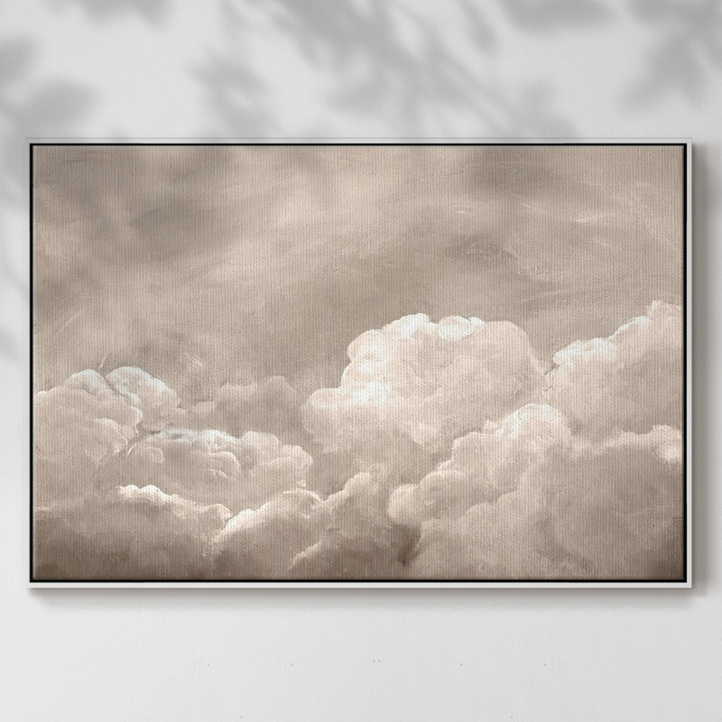 «Painted Clouds I», reproduction d'art sur toile, Blanc, H 17 po x l 25 po x P 2 po