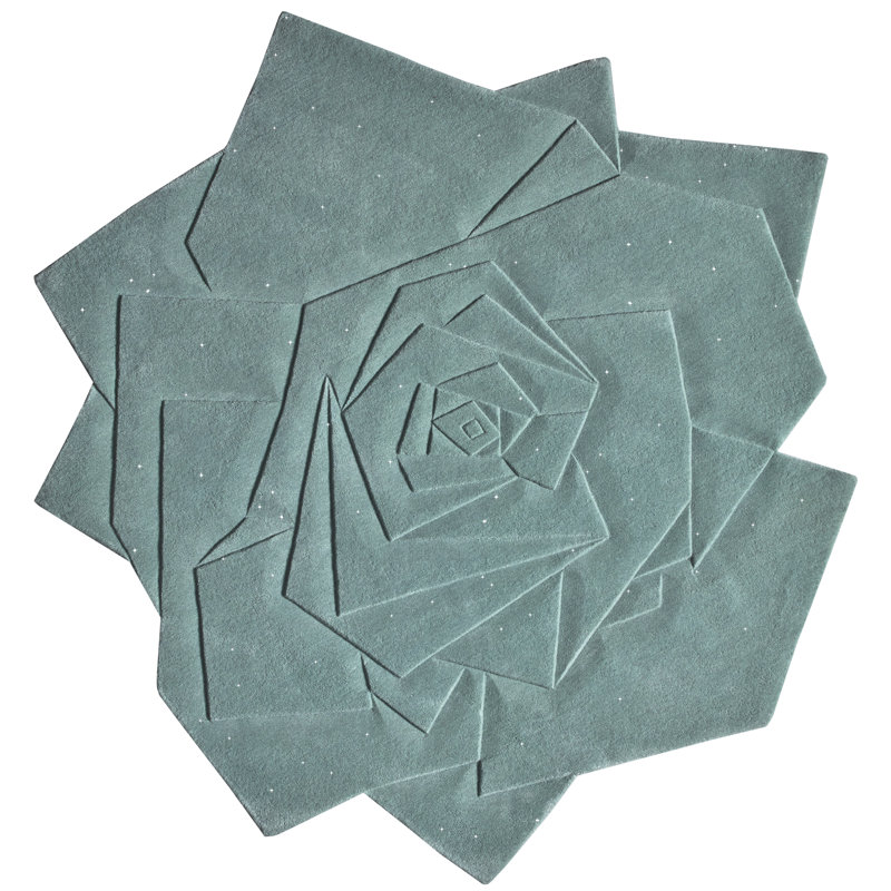 Round Narbada Abstract Flat Weave Area Rug, Round 165 cm