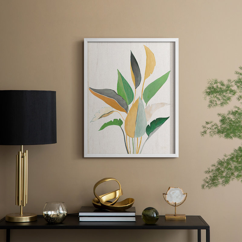 Touched with Sage II, reproduction encadrée - bois massif, Blanc, H 15 po x l 12 po