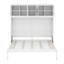 Lit escamotable double avec armoires supérieures-1479952036