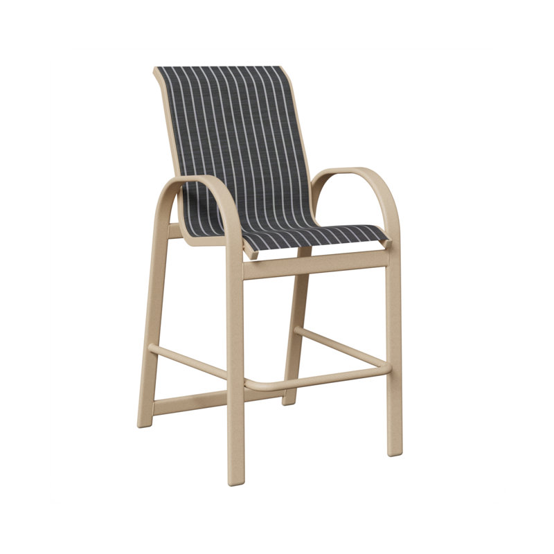 Fauteuil de bar berlinois Murphy Luna Berlin, Luna multicolore, Whisper rayé bleu marine