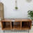 Solid Wood and Stainless Steel 22 " H Media Shelves
