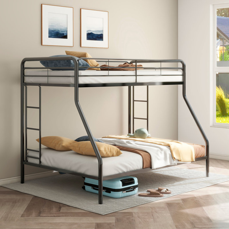 Gentry Twin Over Full Bunk Bed, Black