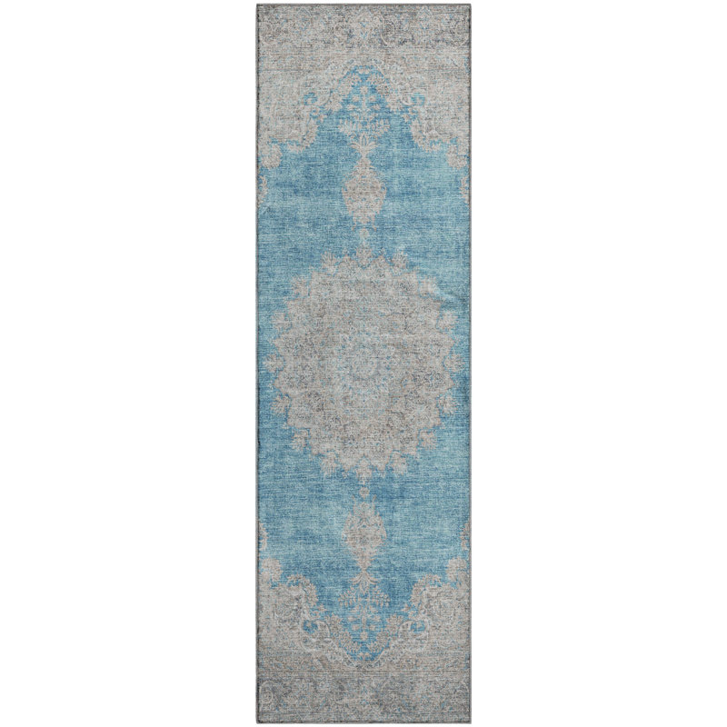 Premium Machine Washable Natoma AMF1003 Oriental Rug, Runner 2'3" x 7'6"