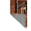 Tapis art déco brun lavable à la machine-521485667